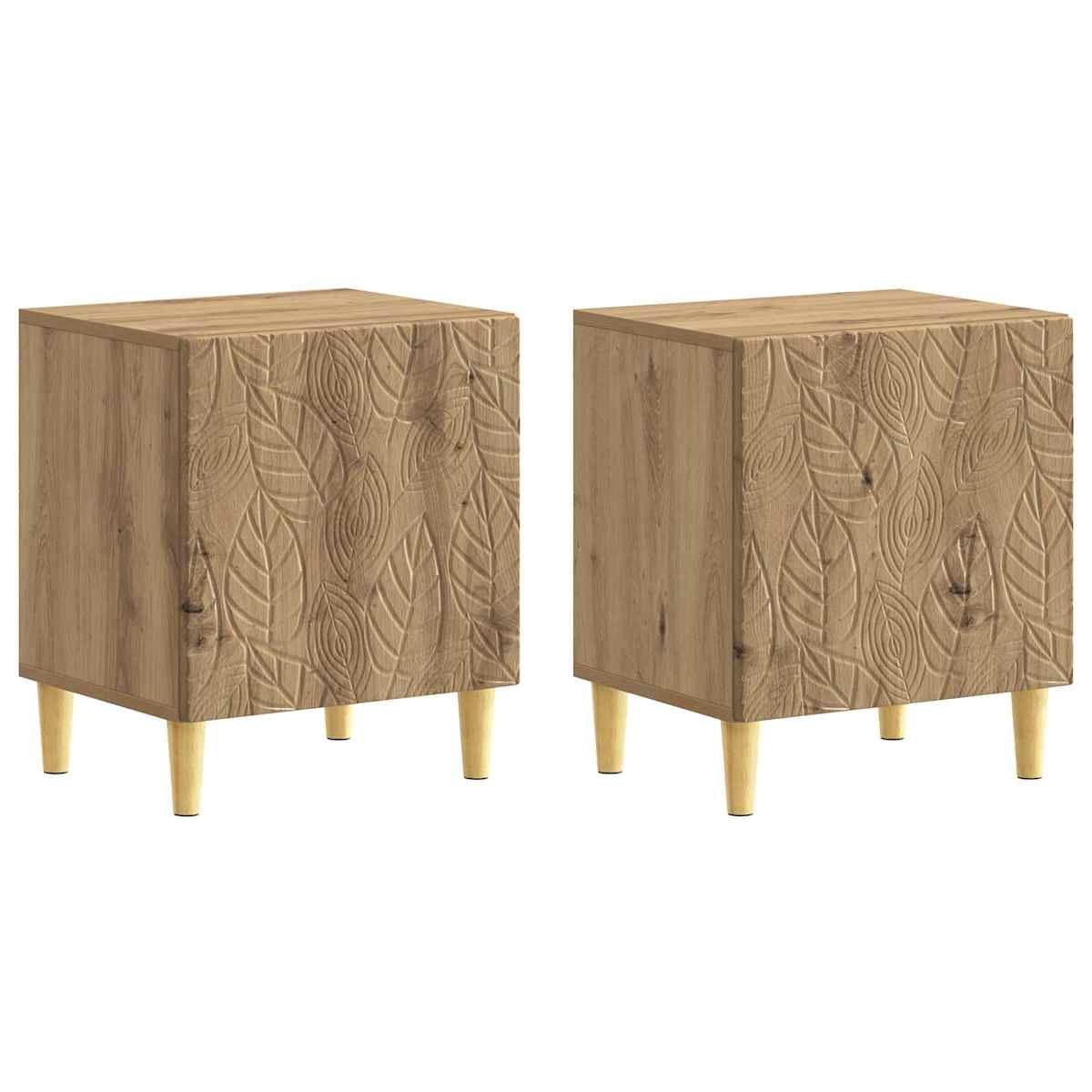 Sengebord 43 x 34,5 x 50 cm Konstrueret træ - Billede 2