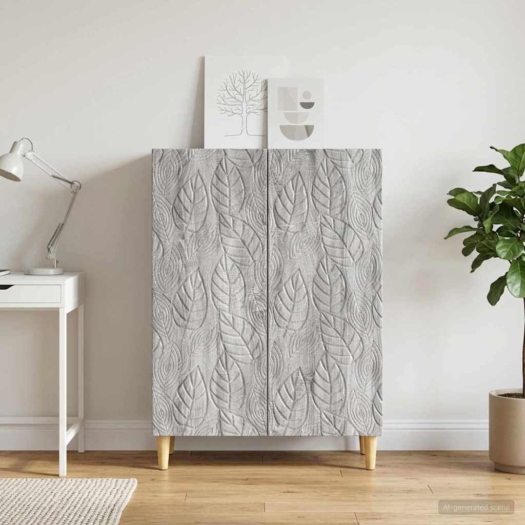 vidaXL Bufet Sonoma gri 66 x 34,5 x 90 cm Lemn prelucrat