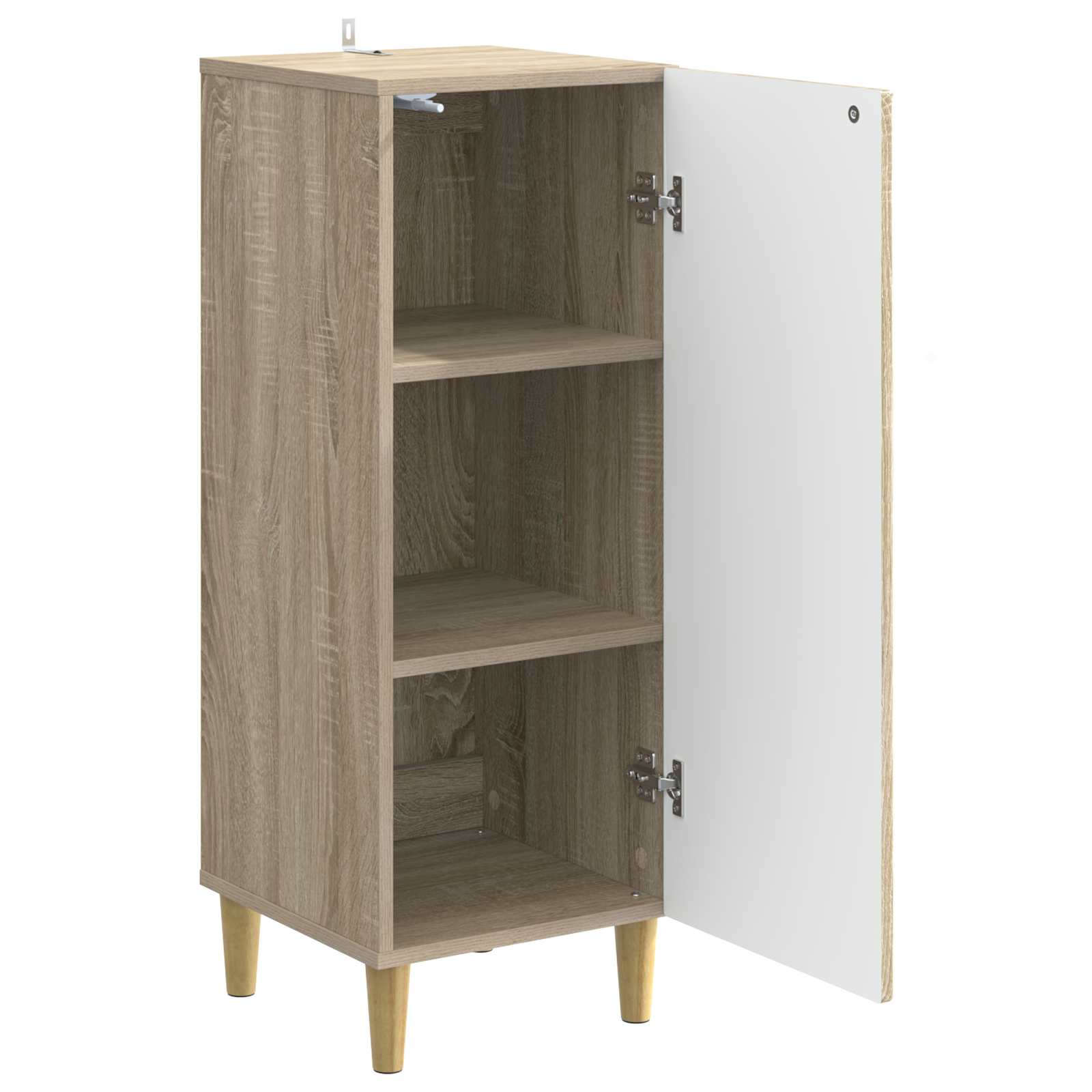 Strani šal Sonoma hrast 33 x 34,5 x 90 cm Inženirski les - slika 4