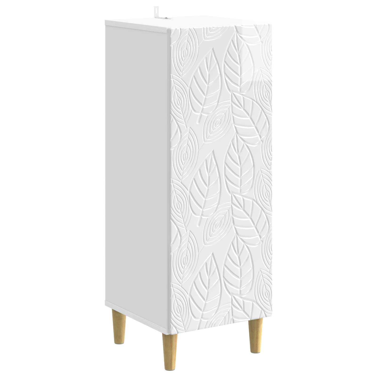 vidaXL Bufet Alb foarte lucios 33 x 34,5 x 90 cm Lemn prelucrat