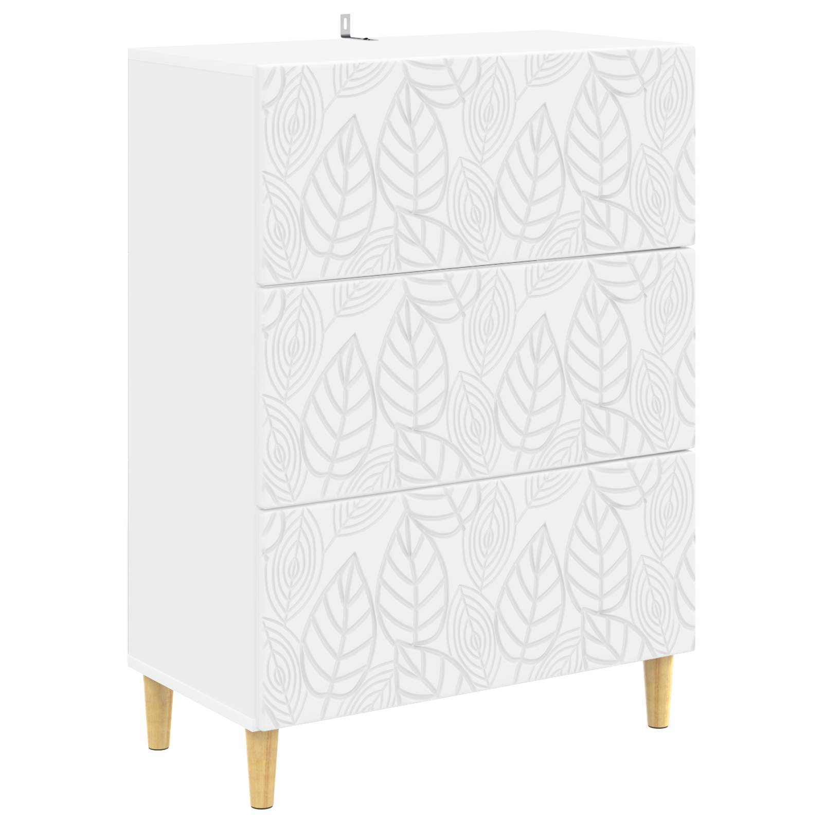 vidaXL Dulap cu sertare Alb 66 x 34,5 x 90 cm Lemn prelucrat