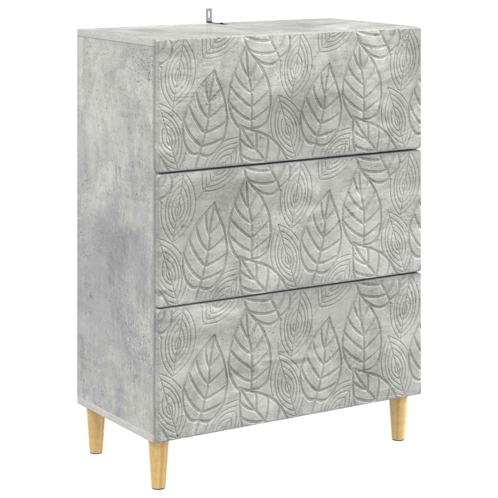 vidaXL Dulap cu sertare Gri Beton 66 x 34,5 x 90 cm Lemn prelucrat