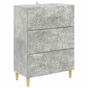 Predalna omara Betonsko siva 66 x 34,5 x 90 cm Inženirski les
