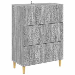 Predalna omara Siva Sonoma 66 x 34,5 x 90 cm Inženirski les