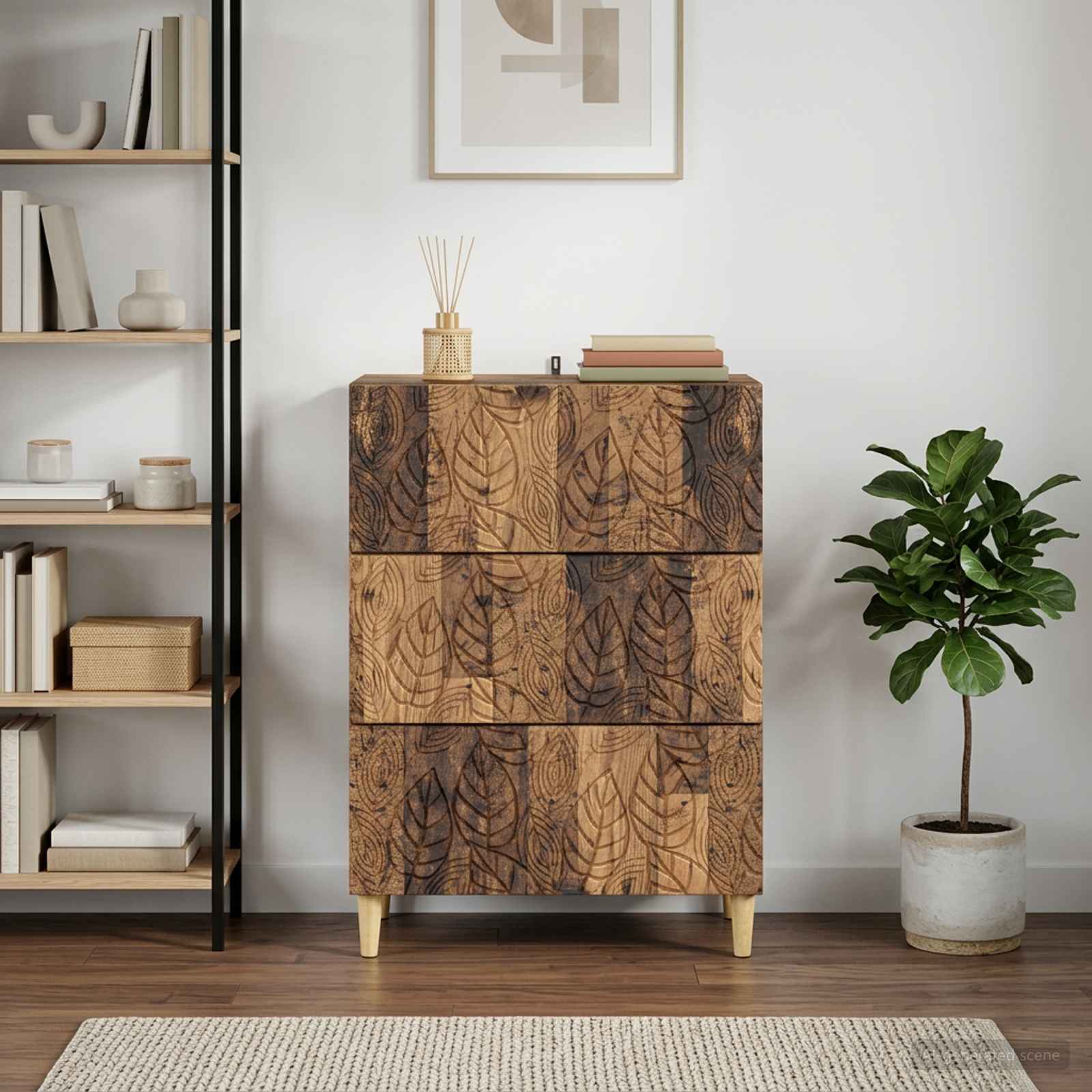 Laatikkokaappi Vanha puu 66 x 34,5 x 90 cm Tekninen puu