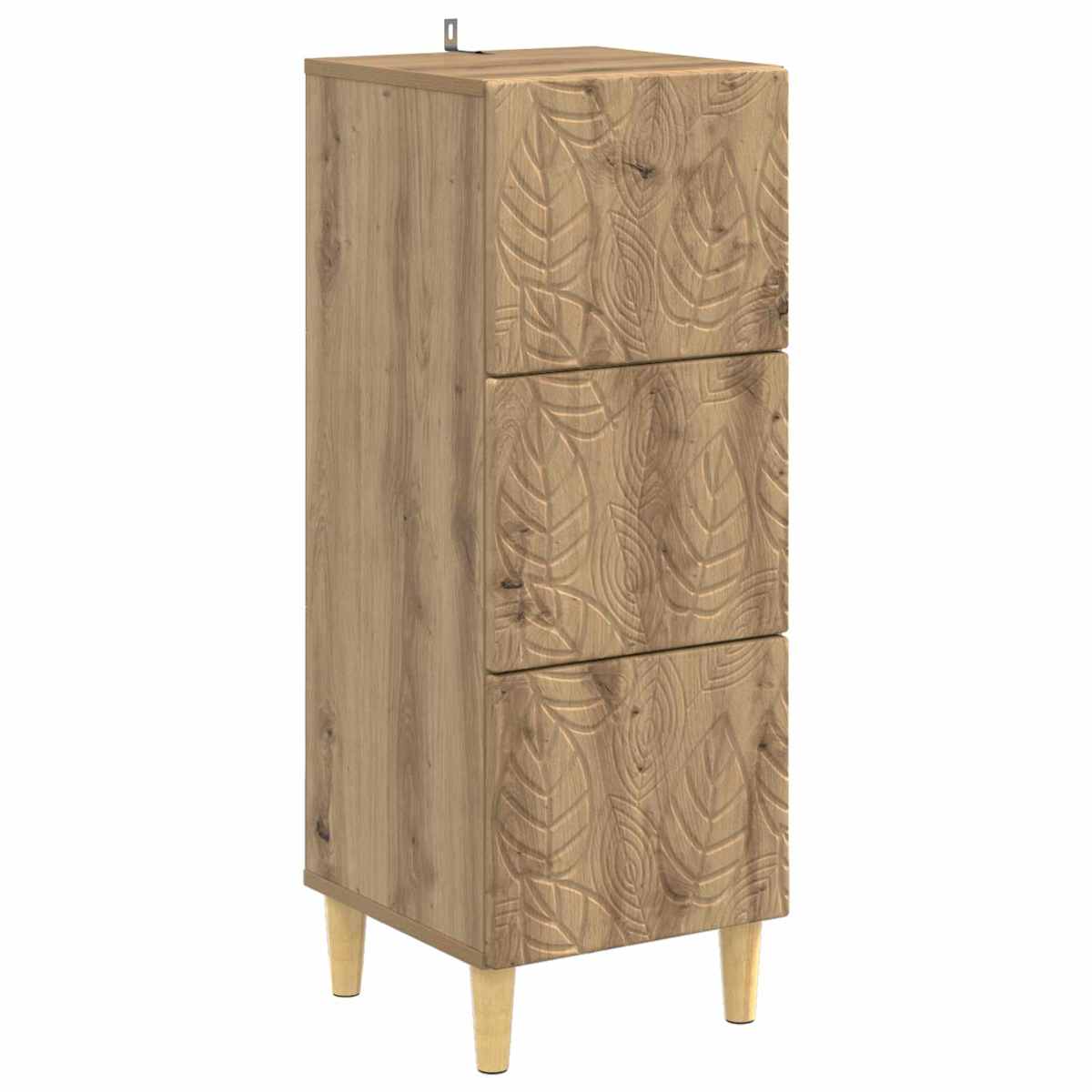 Skuffeskab 33 x 34,5 x 90 cm Konstrueret træ - Billede 2