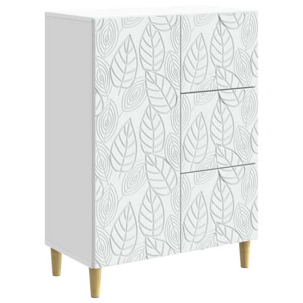 vidaXL K&otilde;ide Valge 66 x 34,5 x 90 cm Tehispuit