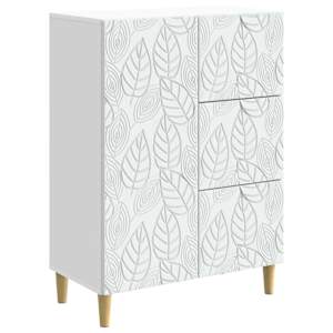 Servírovací skříň Bílá 66 x 34,5 x 90 cm Kompozitní dřevo