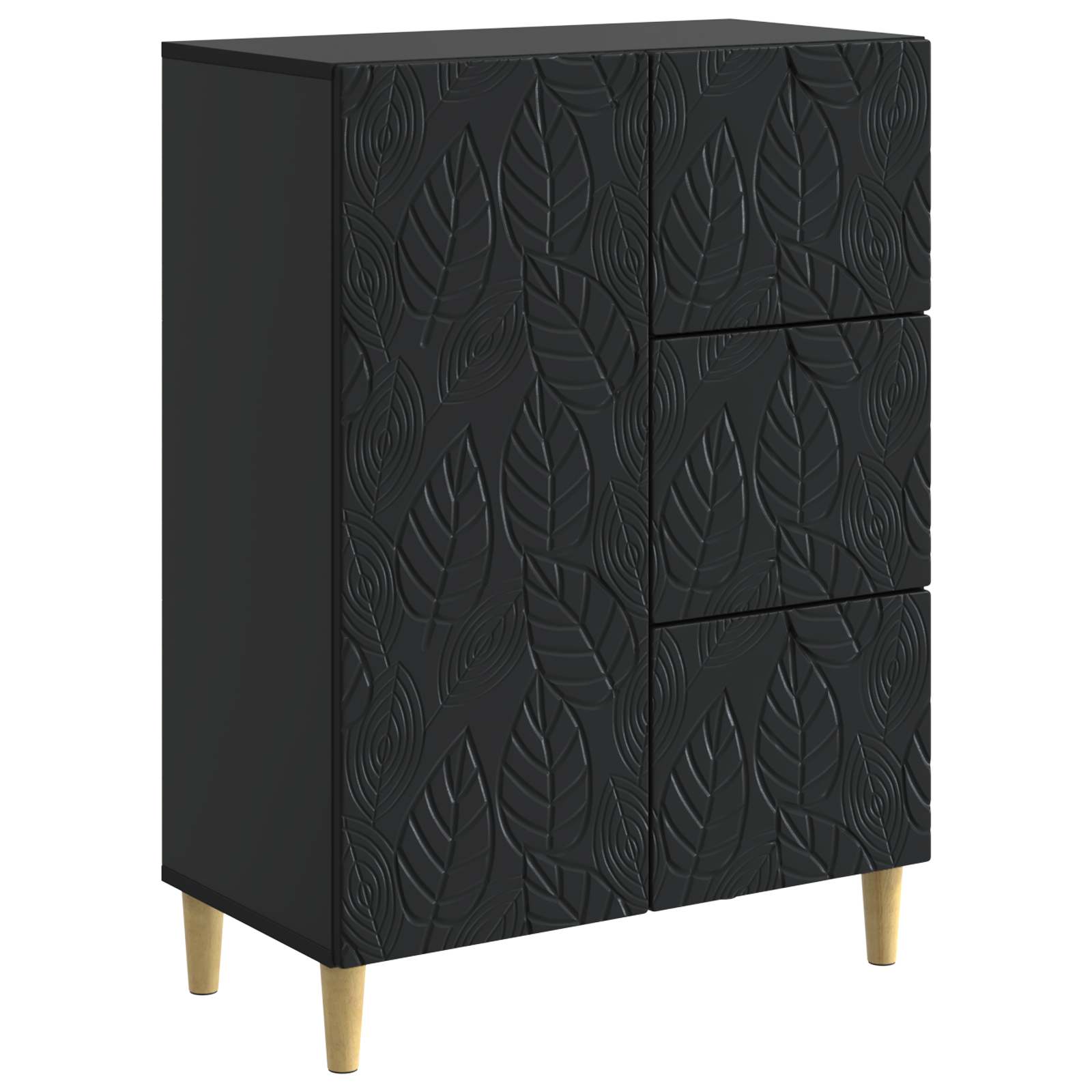 vidaXL Bufet Negru 66 x 34,5 x 90 cm Lemn prelucrat