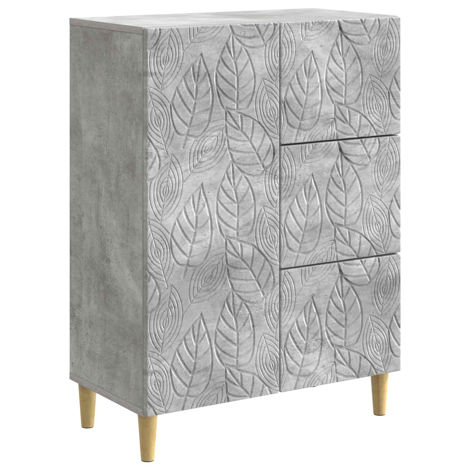 vidaXL Bufet Gri Beton 66 x 34,5 x 90 cm Lemn prelucrat