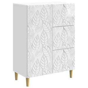 Servírovací skříň Bílá s vysokým leskem 66 x 34,5 x 90 cm - obrázek 1