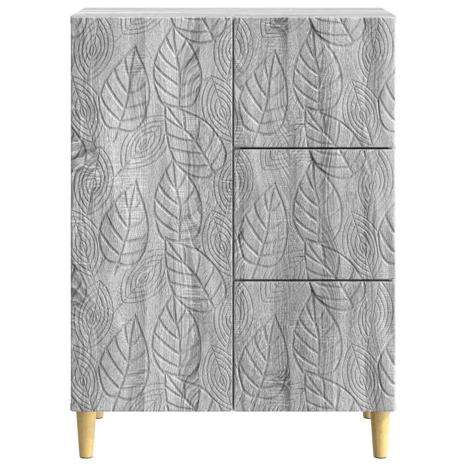 Strani šal Siva Sonoma 66 x 34,5 x 90 cm Inženirski les - slika 5