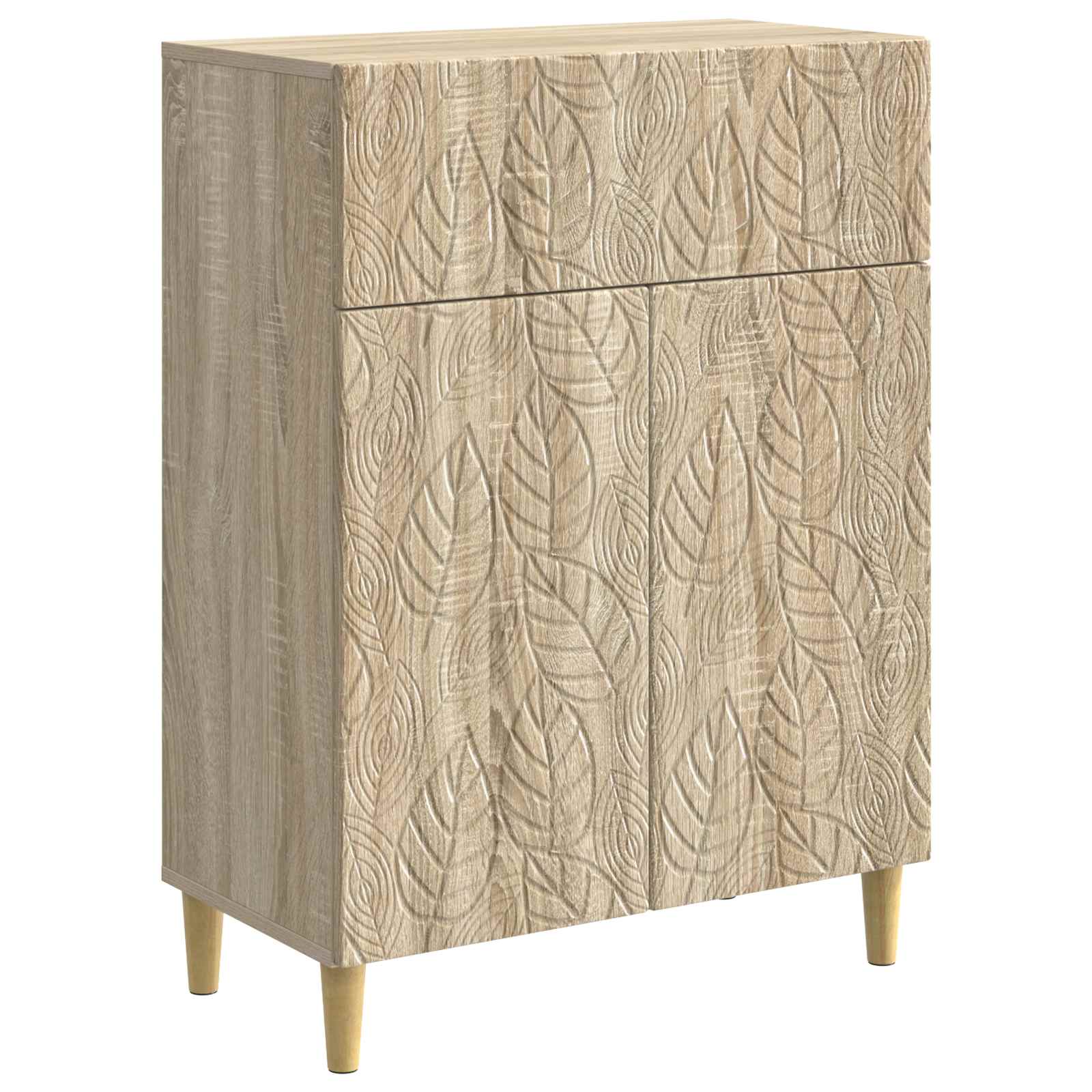 Strani šal Sonoma hrast 66 x 34,5 x 90 cm Inženirski les - slika 2