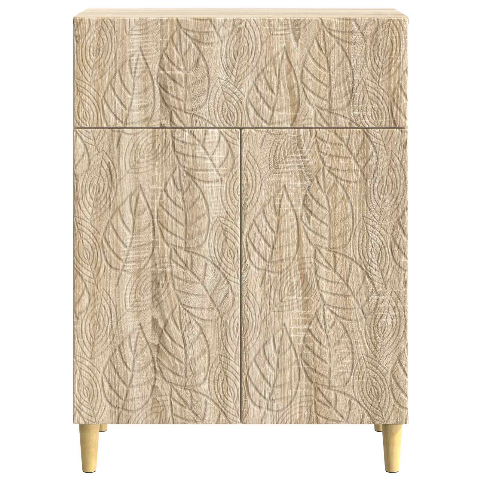 Strani šal Sonoma hrast 66 x 34,5 x 90 cm Inženirski les - slika 5