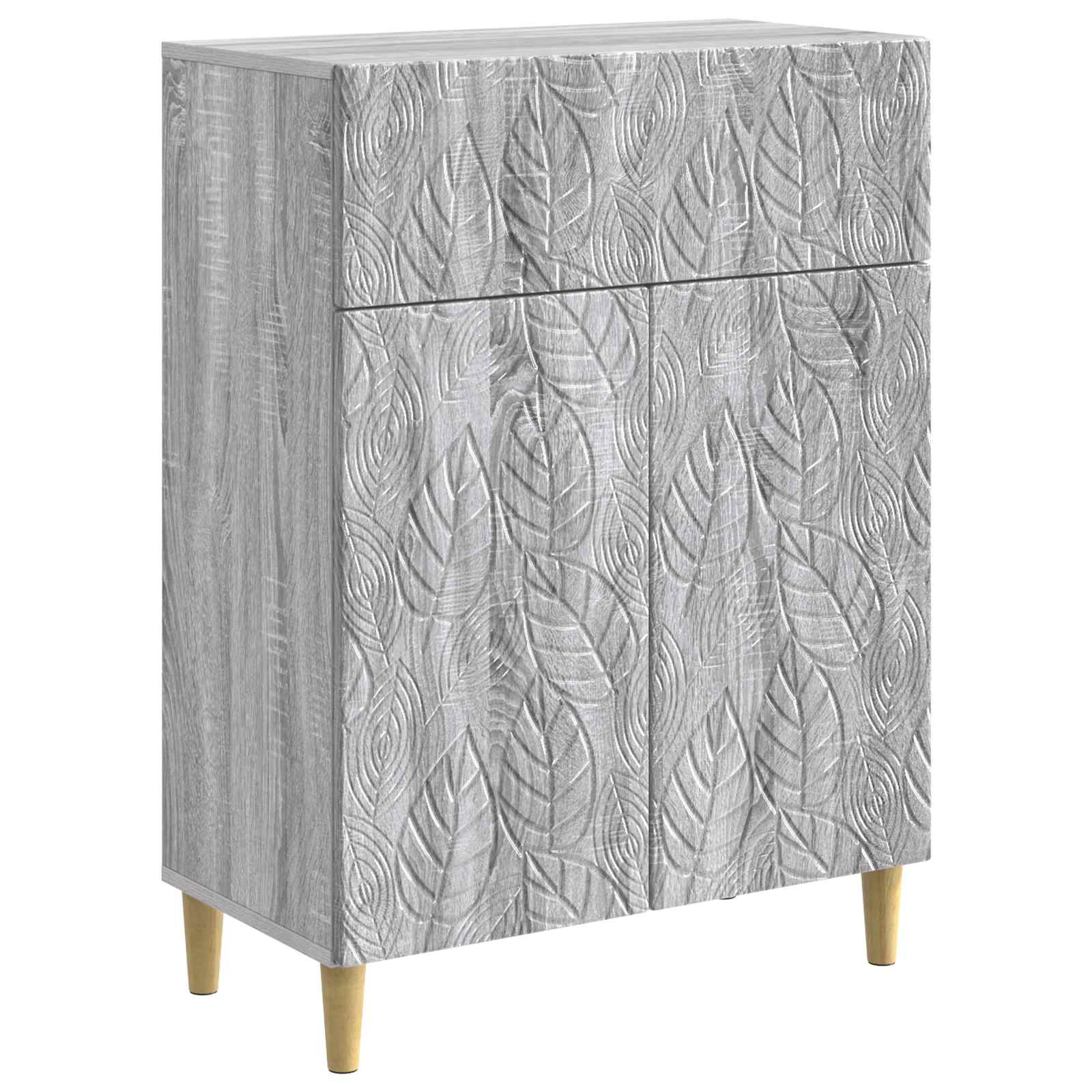 Strani šal Siva Sonoma 66 x 34,5 x 90 cm Inženirski les - slika 2