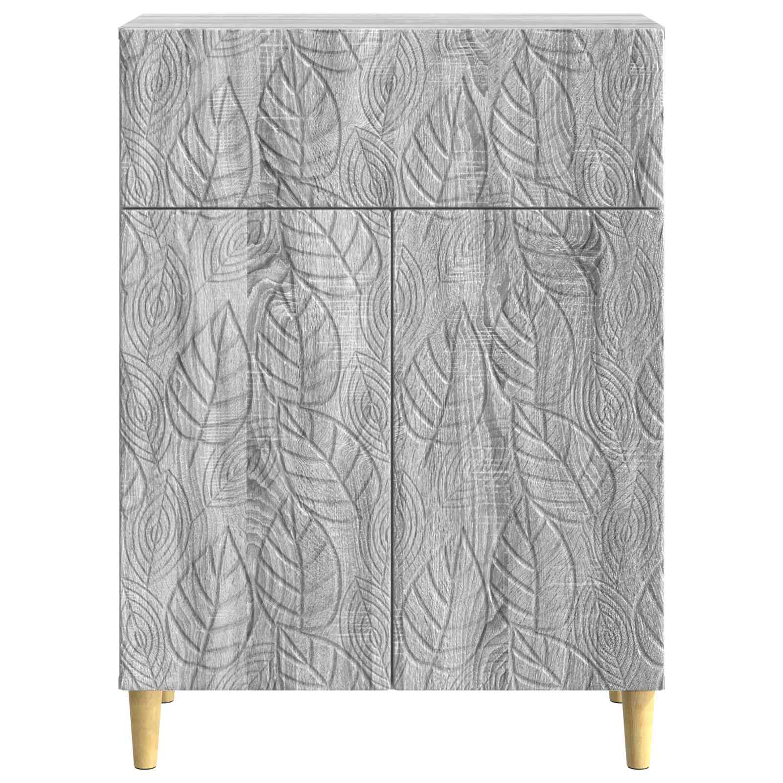 Strani šal Siva Sonoma 66 x 34,5 x 90 cm Inženirski les - slika 5