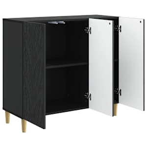 Servírovací skříň Černá 89 x 34,5 x 80 cm Kompozitní dřevo - obrázek 2