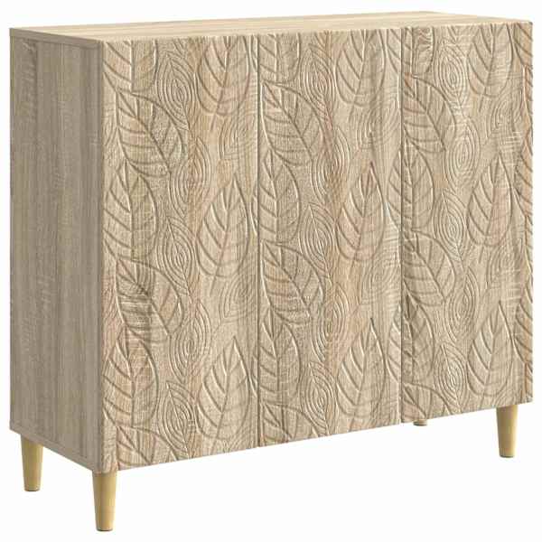 vidaXL K&otilde;ide Sonoma tamm 89 x 34,5 x 80 cm Tehispuit