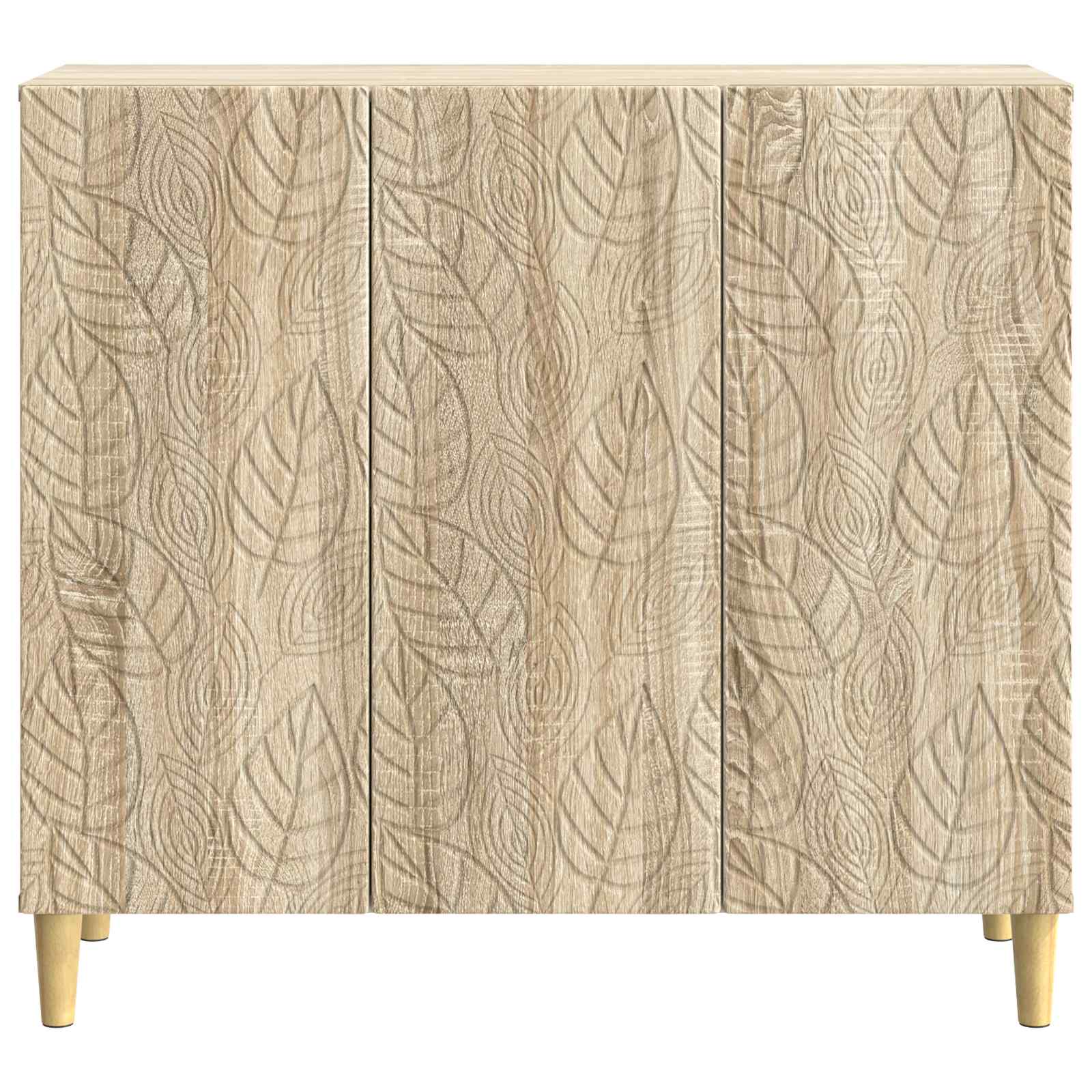 Strani šal Sonoma hrast 89 x 34,5 x 80 cm Inženirski les - slika 3