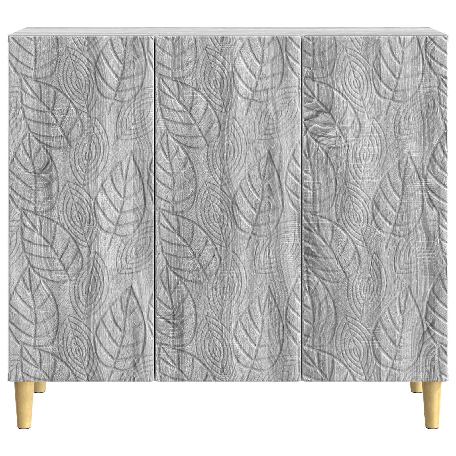 Strani šal Siva Sonoma 89 x 34,5 x 80 cm Inženirski les - slika 3