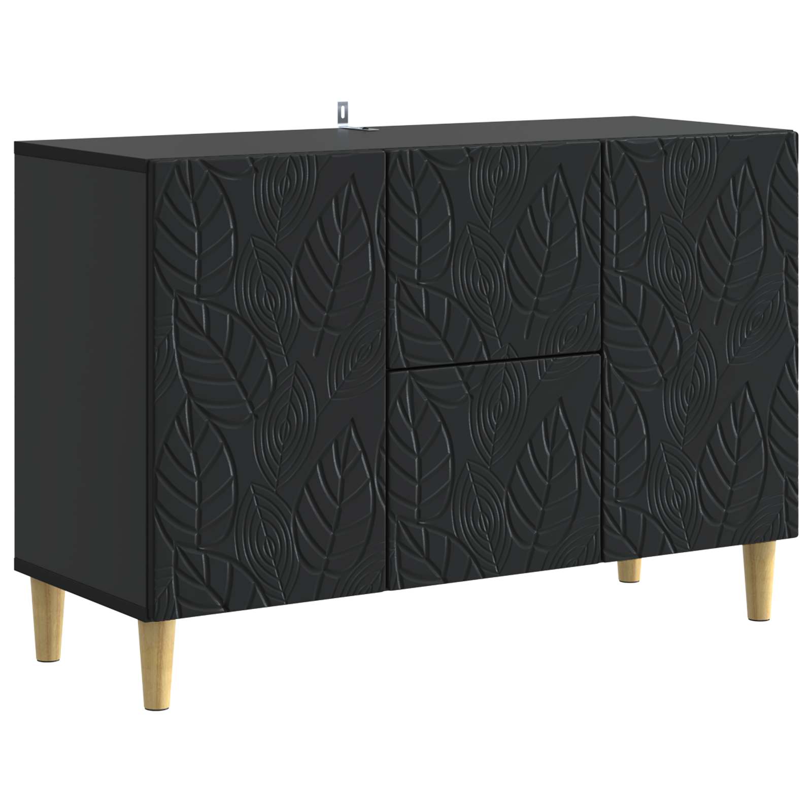 vidaXL Bufet Negru 89 x 34,5 x 60 cm Lemn prelucrat