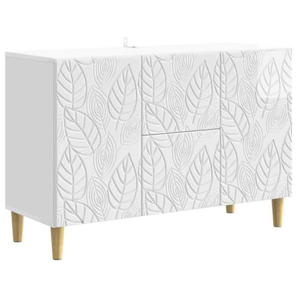 vidaXL K&otilde;ide K&otilde;rgl&auml;ikega valge 89 x 34,5 x 60 cm Tehispuit