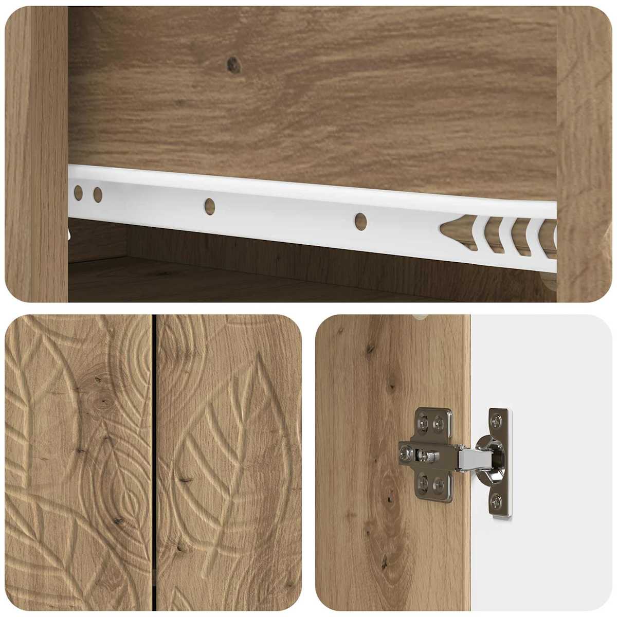 Sideboard 89 x 34,5 x 60 cm Konstrueret træ - Billede 8