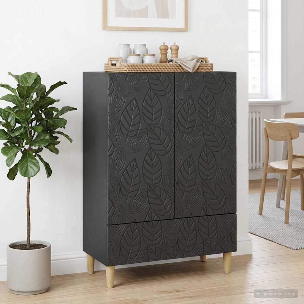 vidaXL Bufet Negru 66 x 34,5 x 95 cm Lemn prelucrat