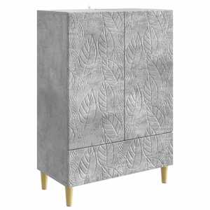 Strani šal Betonsko siva 66 x 34,5 x 95 cm Inženirski les