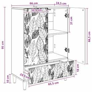 Servírovací skříň Bílá s vysokým leskem 66 x 34,5 x 95 cm - obrázek 8