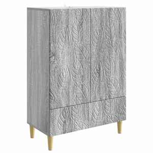 Strani šal Siva Sonoma 66 x 34,5 x 95 cm Inženirski les
