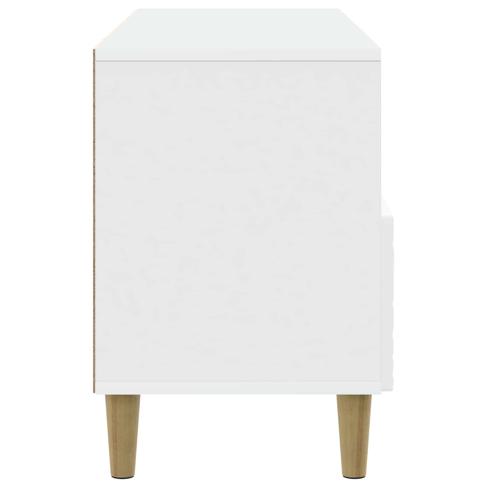 TV omarica 102 x 34,5 x 50 cm Bela Inženirski les - slika 4