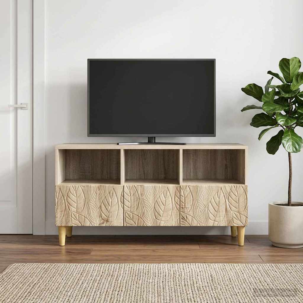 TV-kaappi 102 x 34,5 x 50 cm Sonoma-tammi Tekninen puu