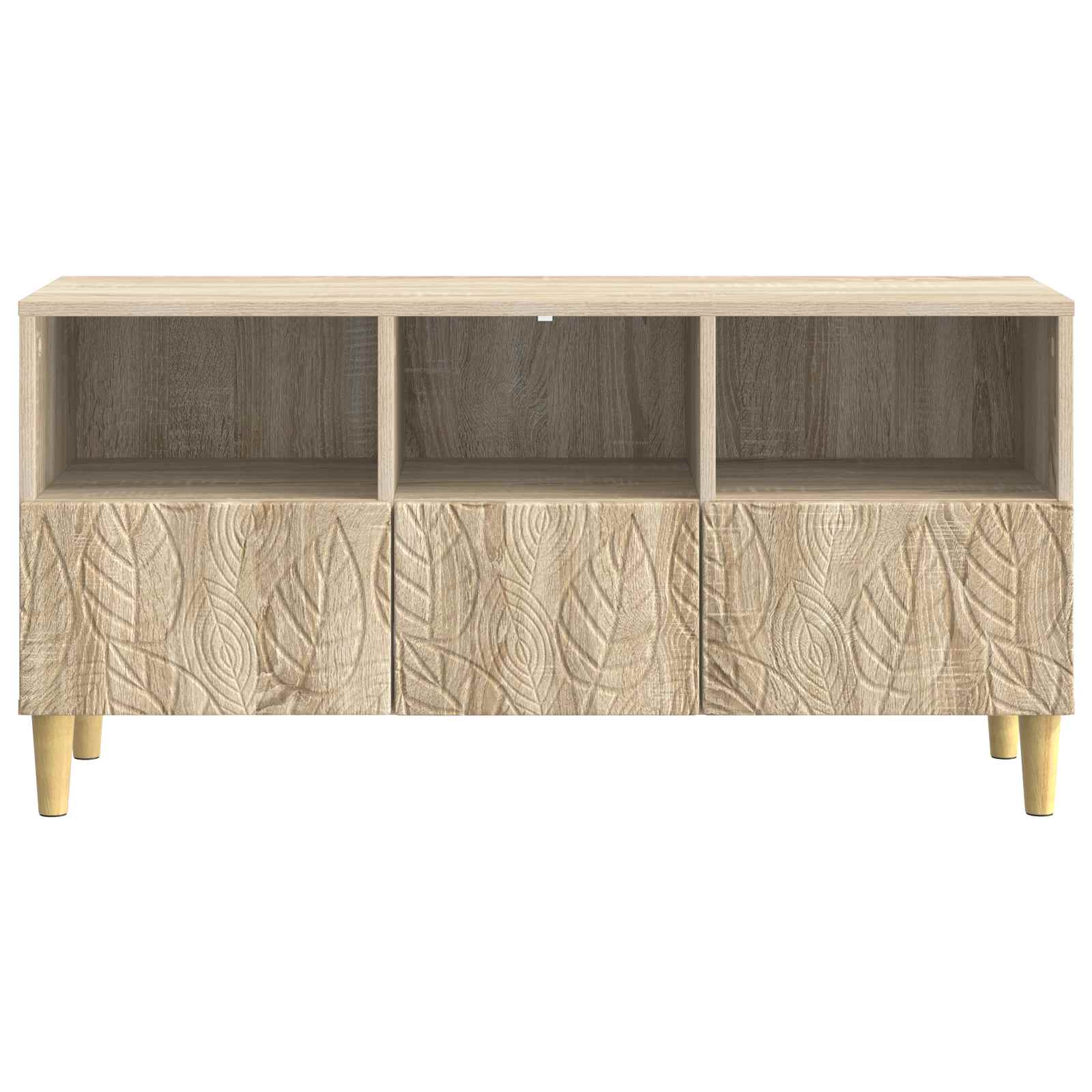 TV omarica 102 x 34,5 x 50 cm Sonoma hrast Inženirski les - slika 3