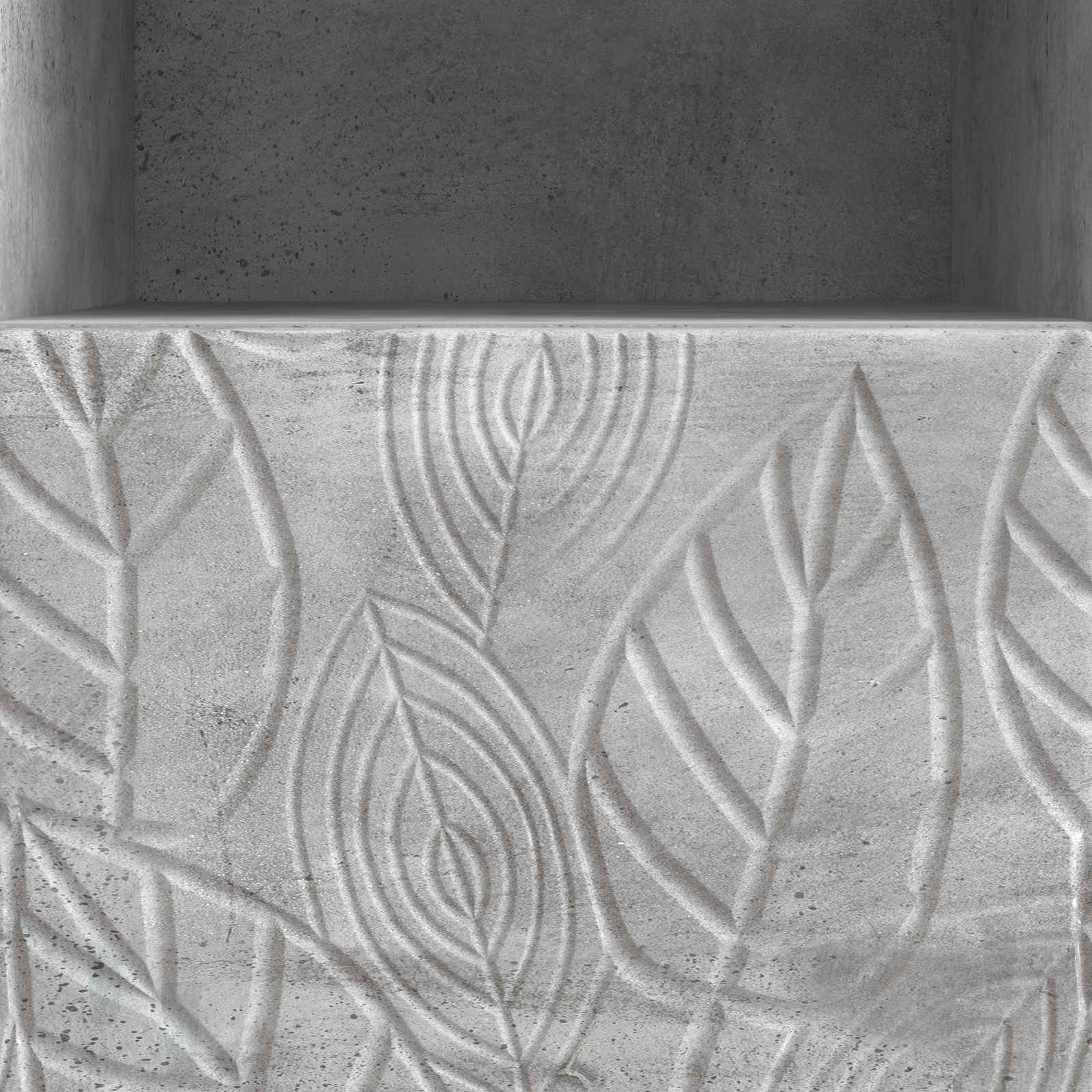 TV omarica 102 x 34,5 x 50 cm Betonsko siva Inženirski les - slika 7