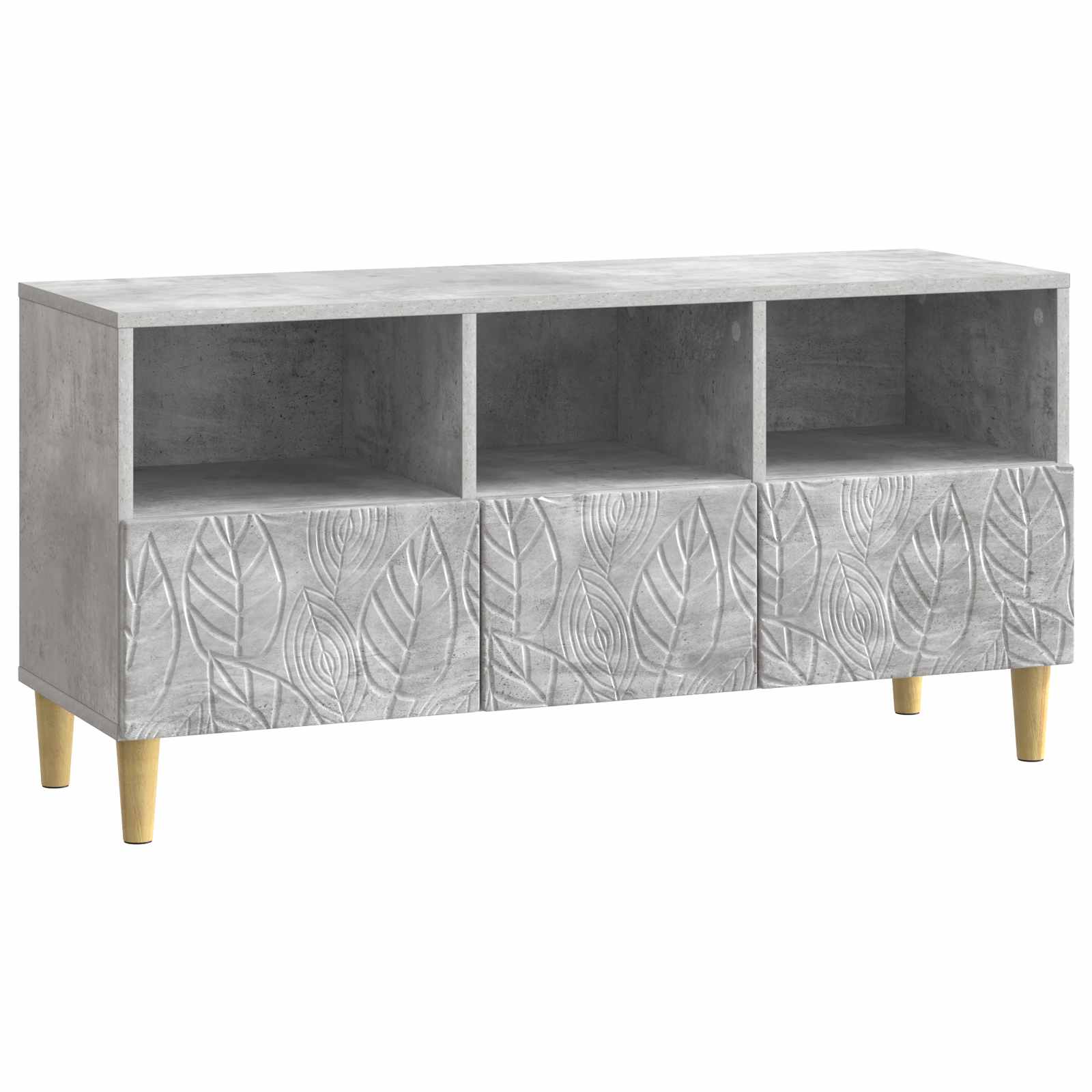 TV omarica 102 x 34,5 x 50 cm Betonsko siva Inženirski les