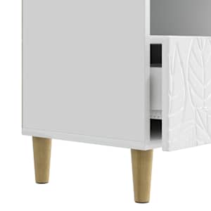 Televizní skříň 102 x 34,5 x 50 cm Bílá s vysokým leskem - obrázek 6