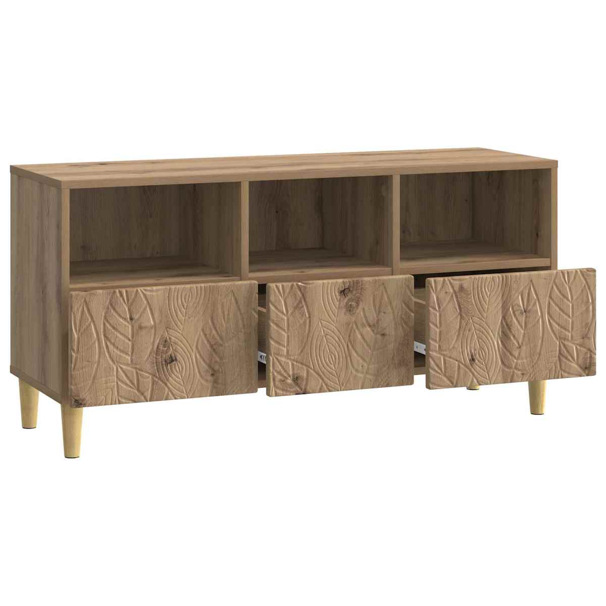 TV-skab 102 x 34,5 x 50 cm Konstrueret træ - Billede 4