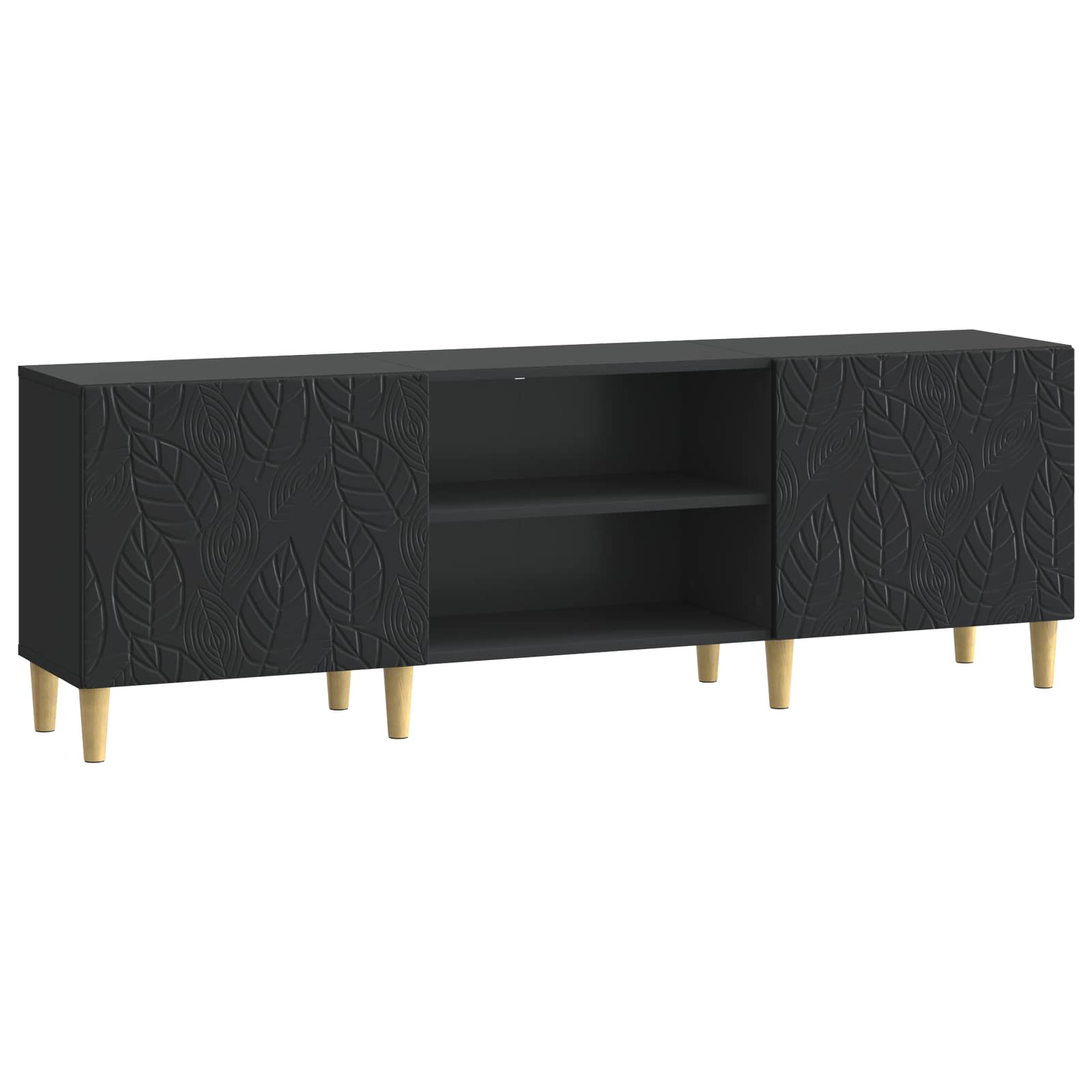 vidaXL Cabinet TV 150 x 31 x 50 cm Negru Lemn prelucrat
