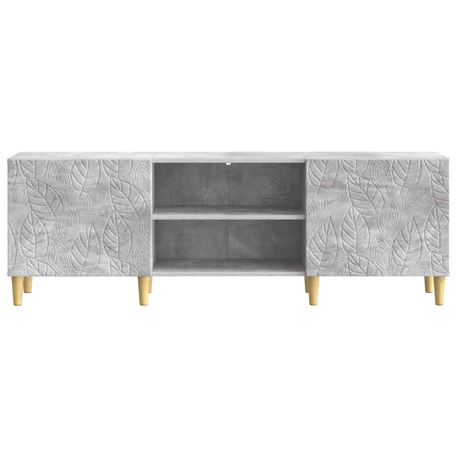 TV omarica 150 x 31 x 50 cm Betonsko siva Inženirski les - slika 3