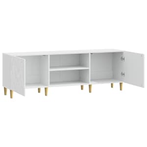 Televizní skříň 150 x 31 x 50 cm Bílá s vysokým leskem - obrázek 2