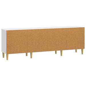 Televizní skříň 150 x 31 x 50 cm Bílá s vysokým leskem - obrázek 5