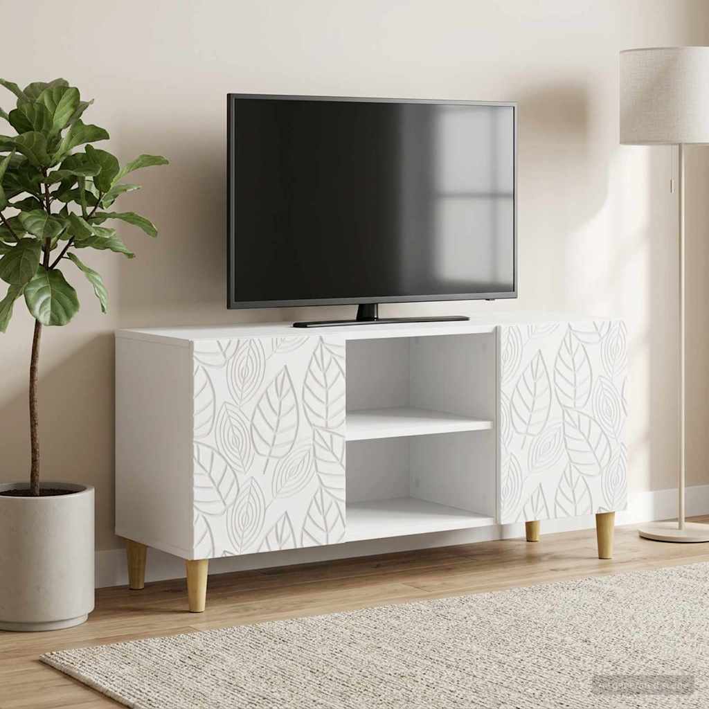 vidaXL Cabinet TV 102 x 34,5 x 50 cm Alb Lemn prelucrat