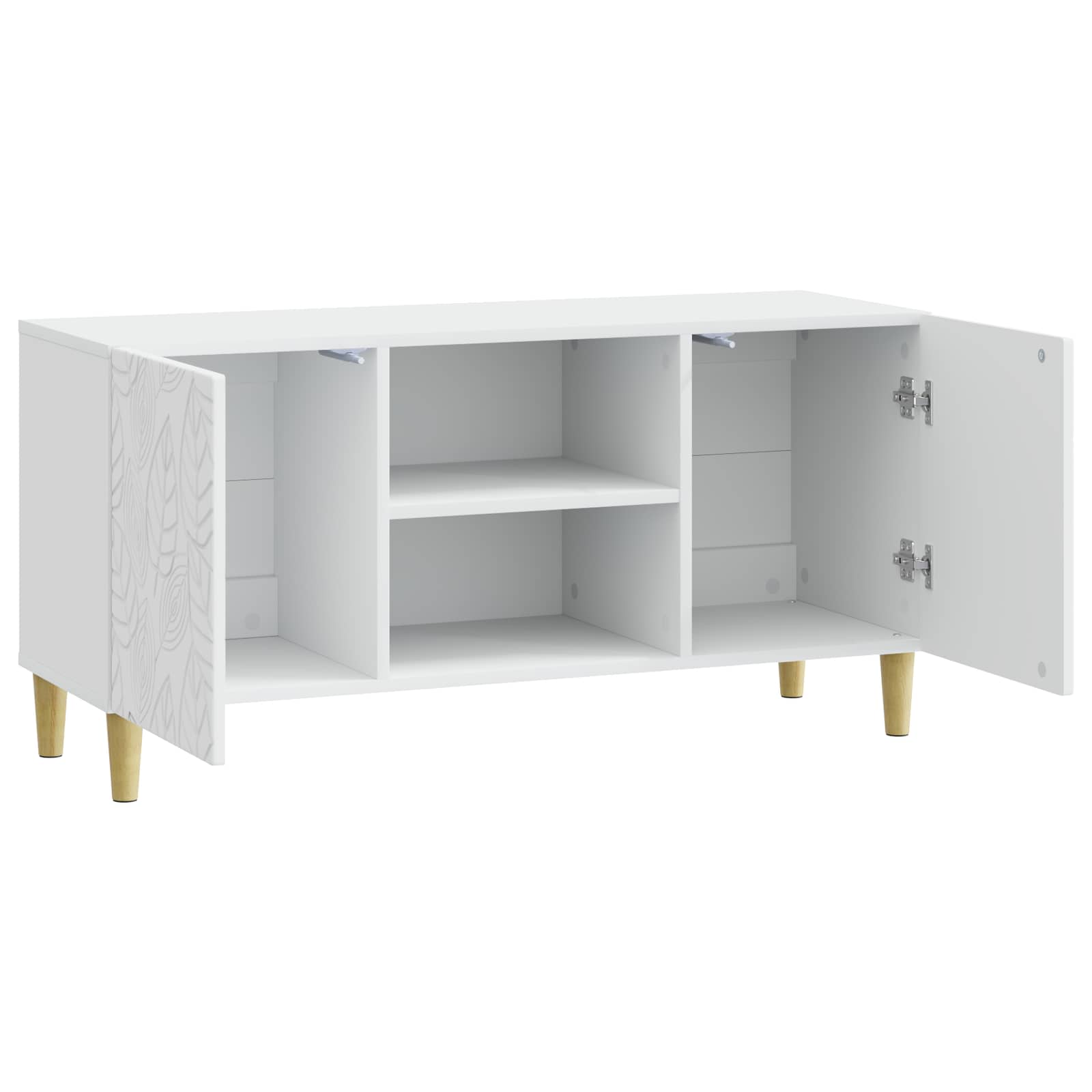 TV omarica 102 x 34,5 x 50 cm Bela Inženirski les - slika 2