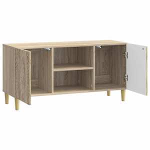 Televizní skříň 102 x 34,5 x 50 cm Dub sonoma Kompozitní dřevo - obrázek 2