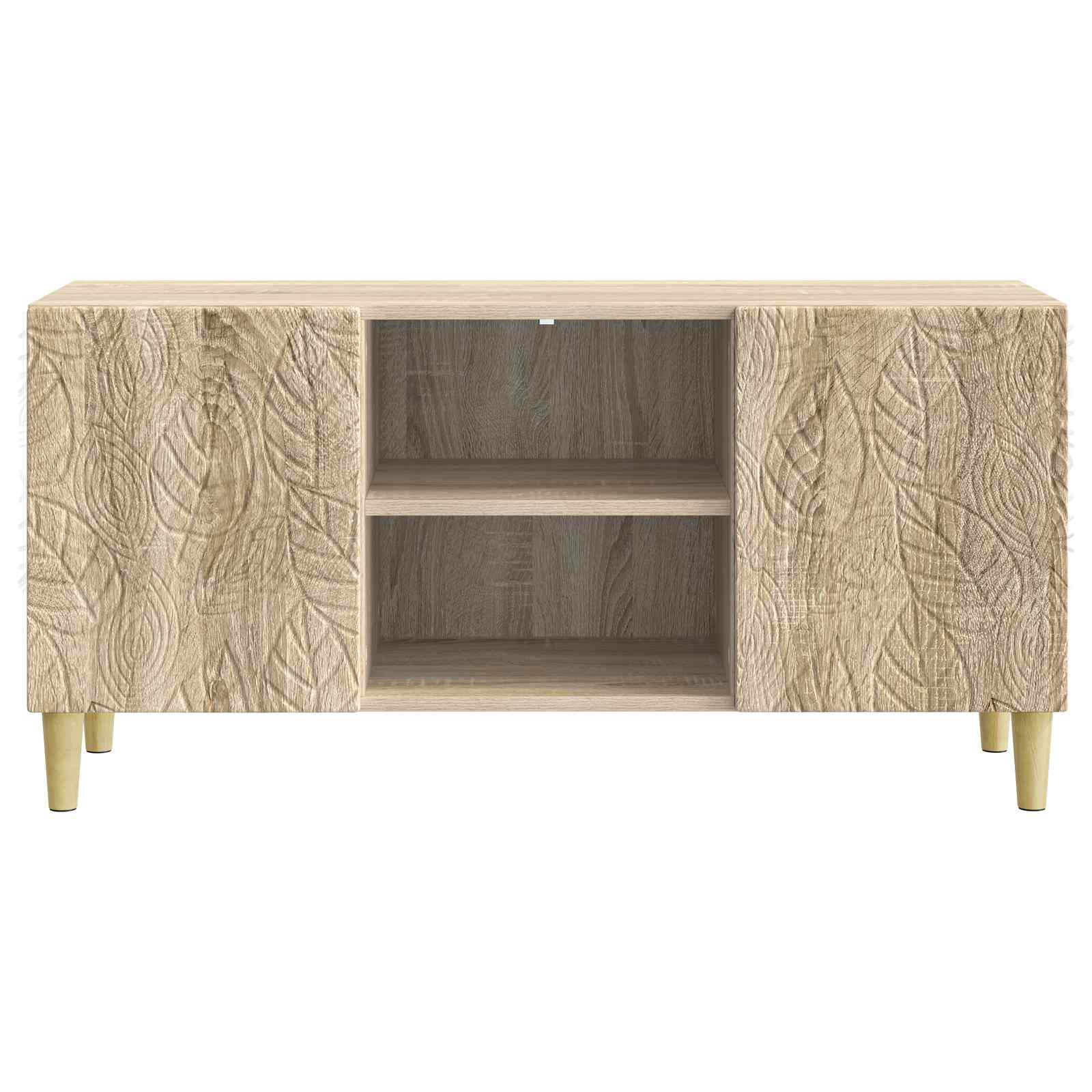TV omarica 102 x 34,5 x 50 cm Sonoma hrast Inženirski les - slika 3