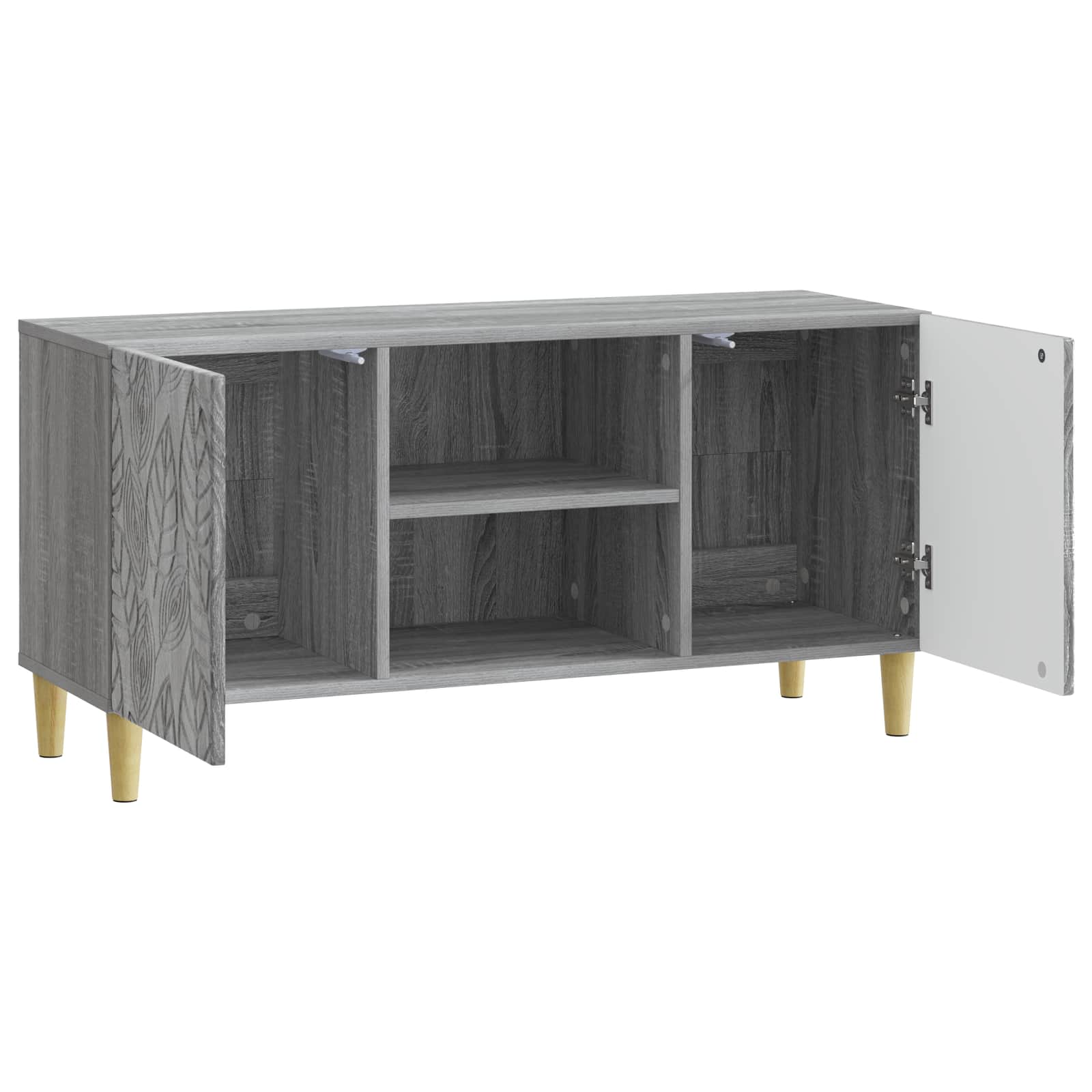 TV omarica 102 x 34,5 x 50 cm Siva Sonoma Inženirski les - slika 2