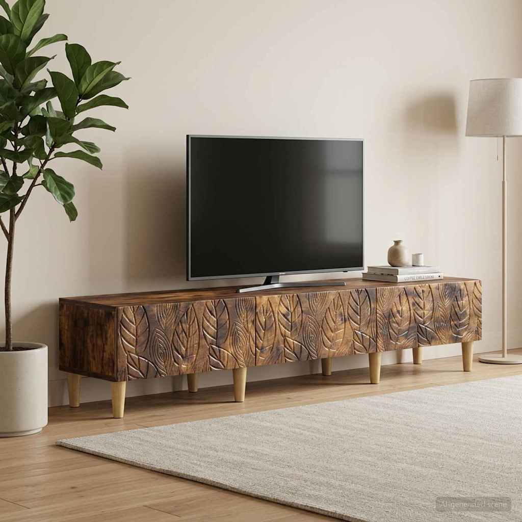 vidaXL Cabinet TV 147 x 34,5 x 30 cm Stejar fumuriu Lemn prelucrat