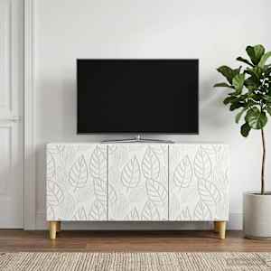 TV omarica 99 x 34,5 x 50 cm Bela Inženirski les