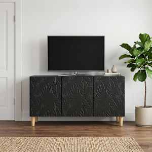 TV omarica 99 x 34,5 x 50 cm Črna Inženirski les